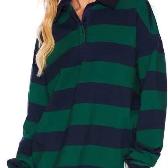 Rugby Shirt Verdant Rugby Stripe - Picture 2 of 6